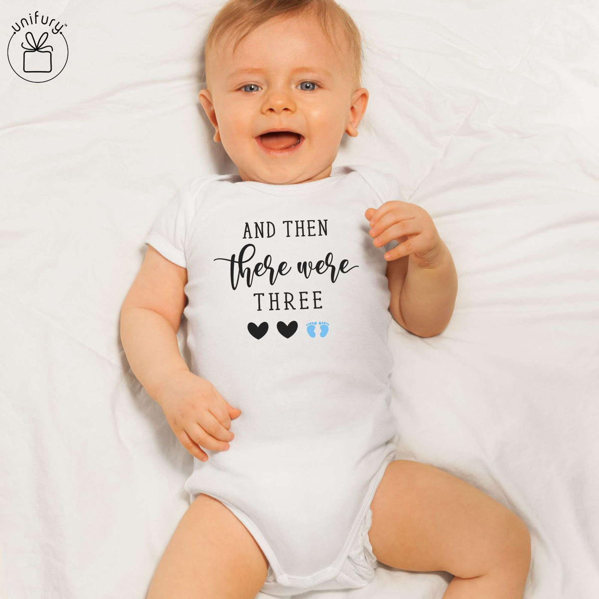 And Then There Were Three Baby Onesie