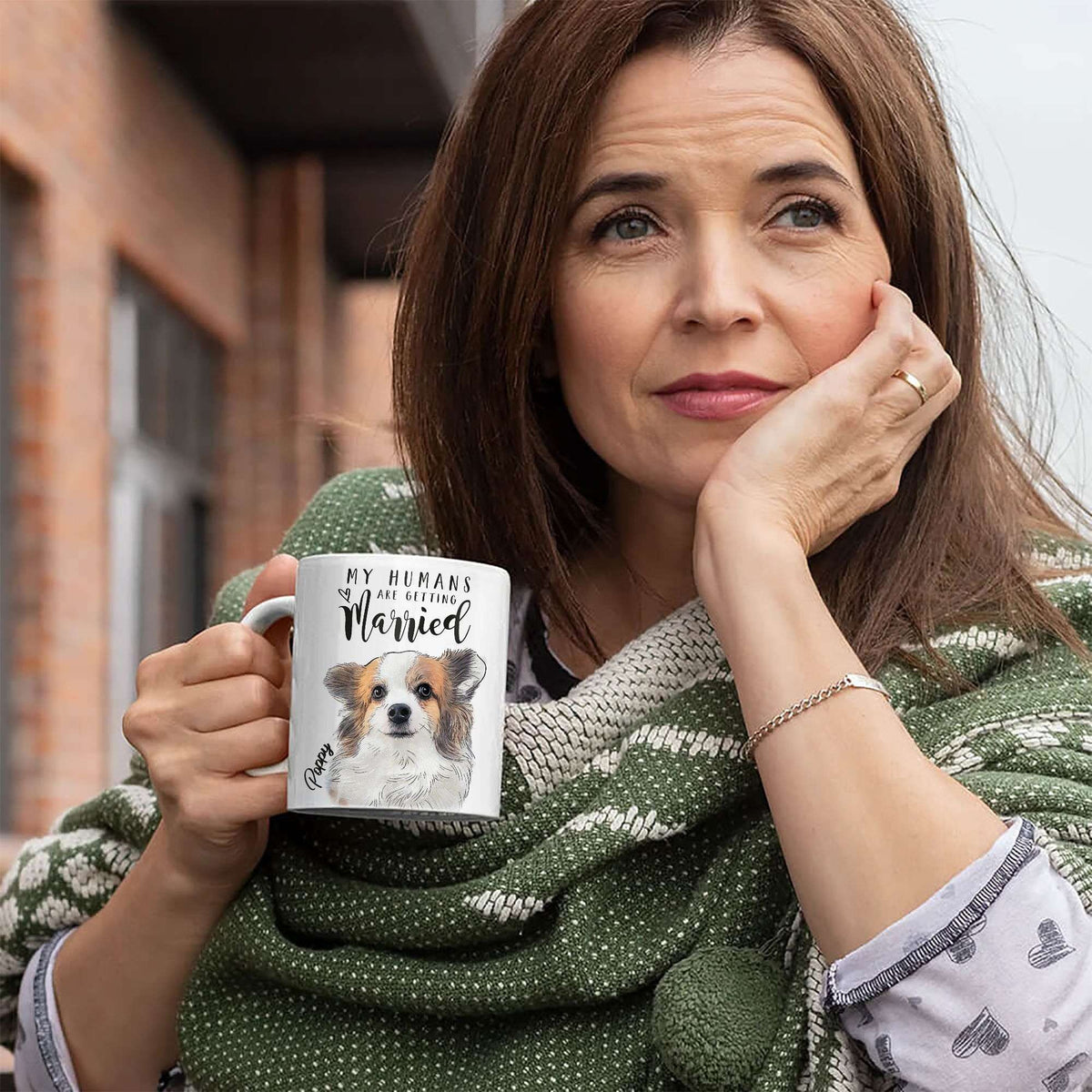 My Humans Are Getting Married Edge-to-Edge Mug For Dog Cat Lovers - Pet Portrait Gift
