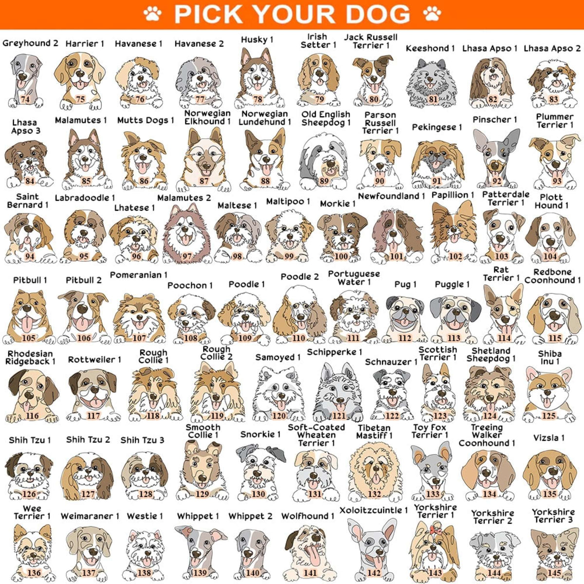 Custom Hand-Drawn Pet Face Oneline Sleeve Printed Standard Sweatshirt